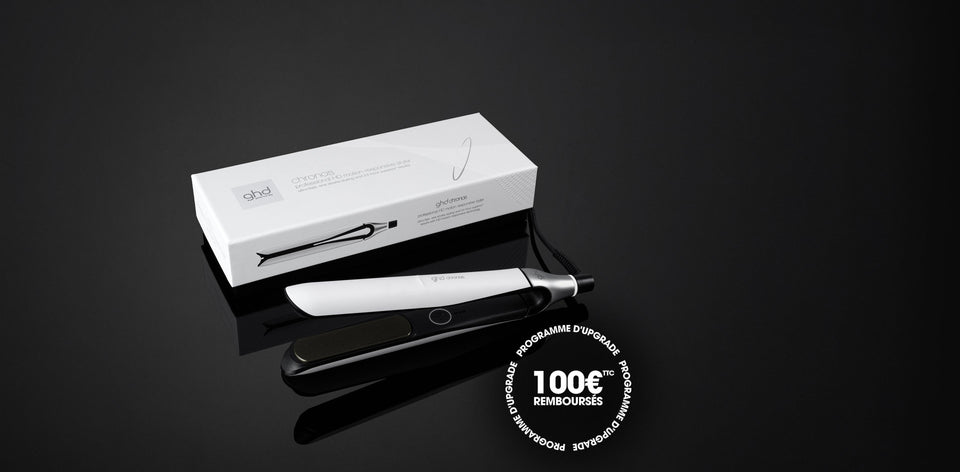 Lisseur GHD Chronos Blanc à plaques classiques (PLAQUES 26mm)
