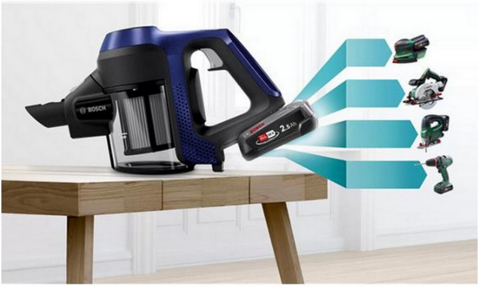 Bosch - aspirateur balai rechargeable 18v bleu nuit - bbs611mat