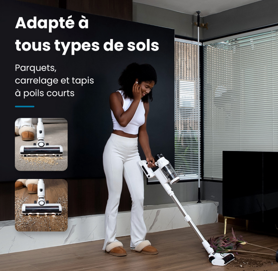 Aspirateur balai sans fil EZIclean® Cyclomax R22 station