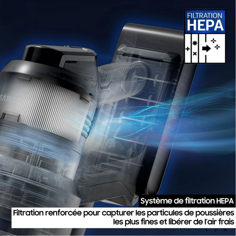 Aspirateur balai SAMSUNG Bespoke AI Jet Ultra 2 batteries VS90F40EEK/WD