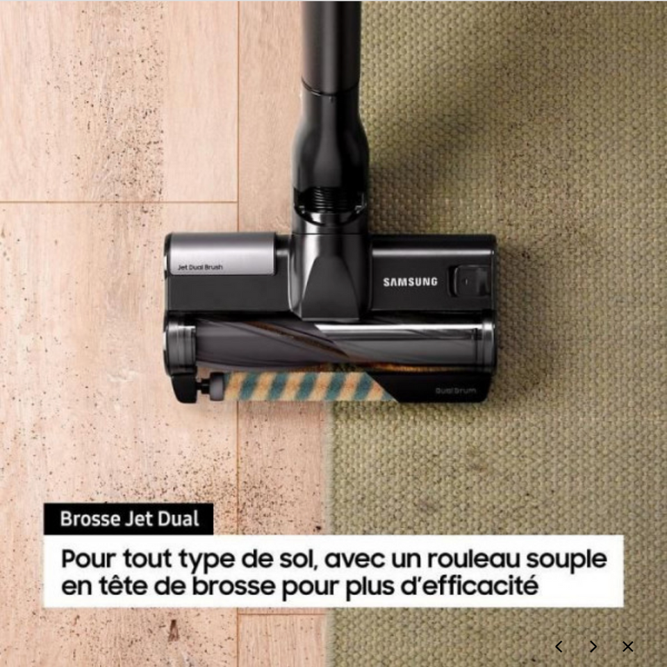 Aspirateur balai SAMSUNG Bespoke Jet Plus Complete 2 Batteries VS20B95B43N