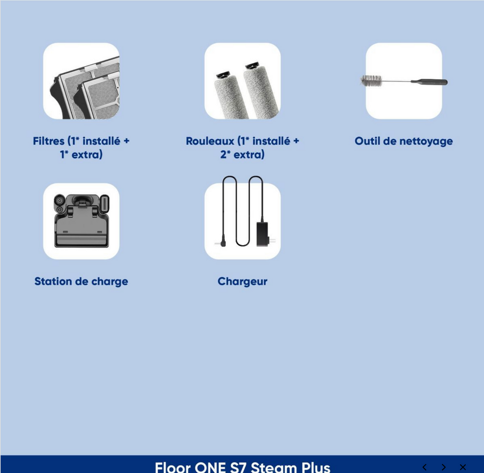TINECO Aspirateur laveur Floor One S7 Steam Plus
