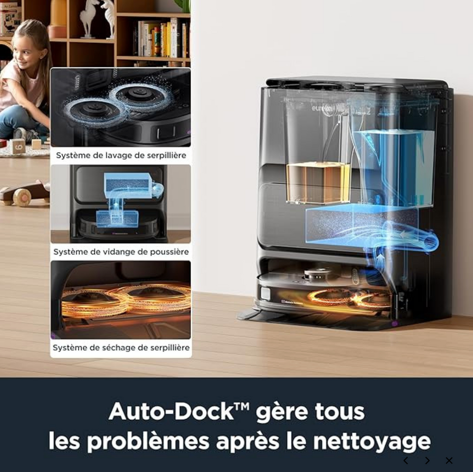 Eureka J12 Ultra Robot Aspirateur Laveu