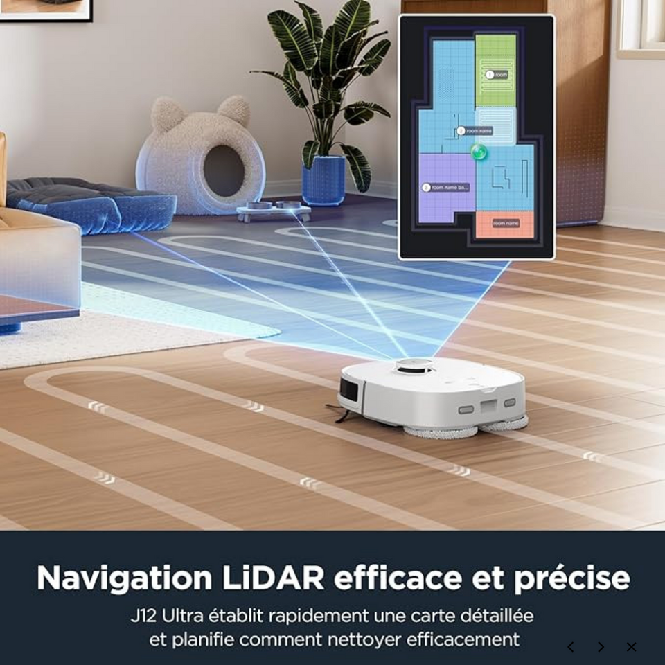 Eureka J12 Ultra Robot Aspirateur Laveur